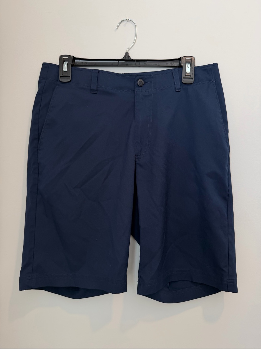 PGA Tour Navy Flat-Front Performance Shorts